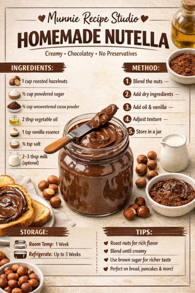 Homemade Nutella Recipe (Creamy, Chocolaty & No Preservatives) 3 Did you know about Nutella