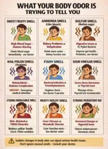 What your body odour is trying to tell you