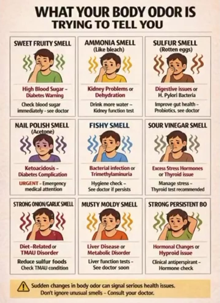 What Your Body Odor Is Trying to Tell You: Hidden Health Signals 9 What your body odour is trying to tell you